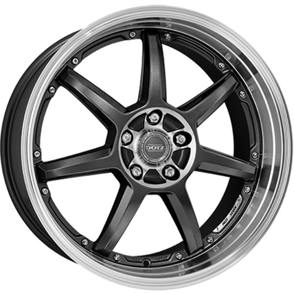 Jante DOTZ Fast Seven Gun Metal / Bord Poli 8,5x19 5x120ET29 Jante DOTZ Fast Seven Gun Metal / Bord Poli 8,5x19 5x120ET29