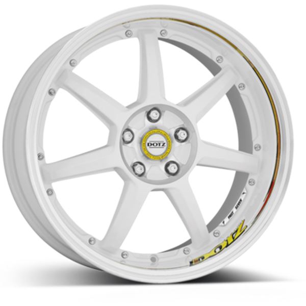 Jante DOTZ Fast Seven Drift Blanc / Bord Poli 8x19 5x112ET45 Jante DOTZ Fast Seven Drift Blanc / Bord Poli 8x19 5x112ET45