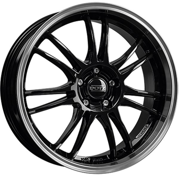 Jante DOTZ Shift Noir Brillant / Face Miroir 7x17 4x100ET35 Jante DOTZ Shift Noir Brillant / Face Miroir 7x17 4x100ET35