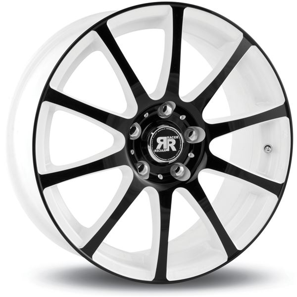 Jante RACER Axis Blanc Face Polie Noire 6,5x15 5x114,3ET40 Jante RACER Axis Blanc Face Polie Noire 6,5x15 5x114,3ET40