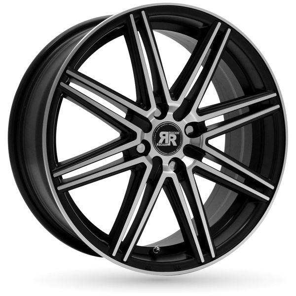 Jante RACER Cross Noir Face Polie 7x16 5x108ET35 Jante RACER Cross Noir Face Polie 7x16 5x108ET35