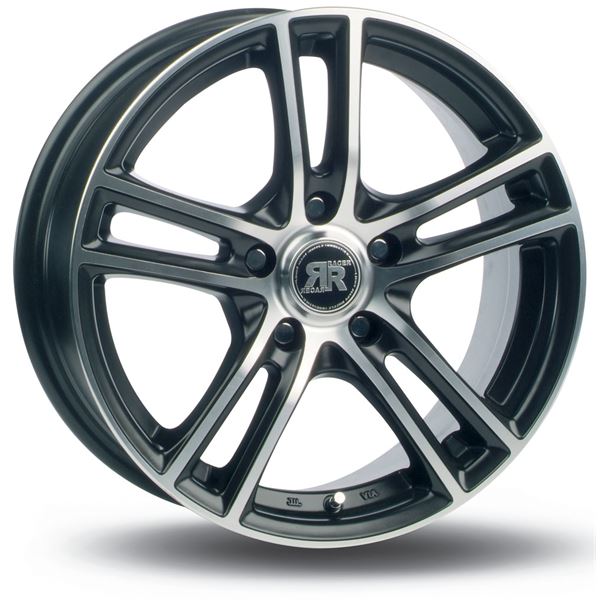 Jante RACER Cup Noir Satin Face Polie 7x17 5x120ET42 Jante RACER Cup Noir Satin Face Polie 7x17 5x120ET42