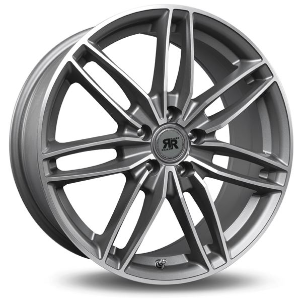 Jante RACER Edition Gris Face Polie 7,5x17 4x108ET25 Jante RACER Edition Gris Face Polie 7,5x17 4x108ET25