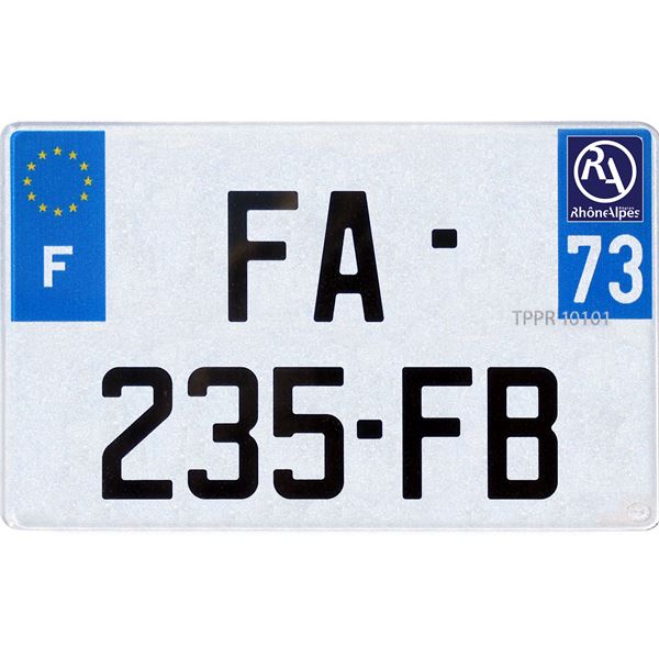Plaque immatriculation plastique 210 x 130 mm département 35 Plaque immatriculation plastique 210 x 130 mm département 35