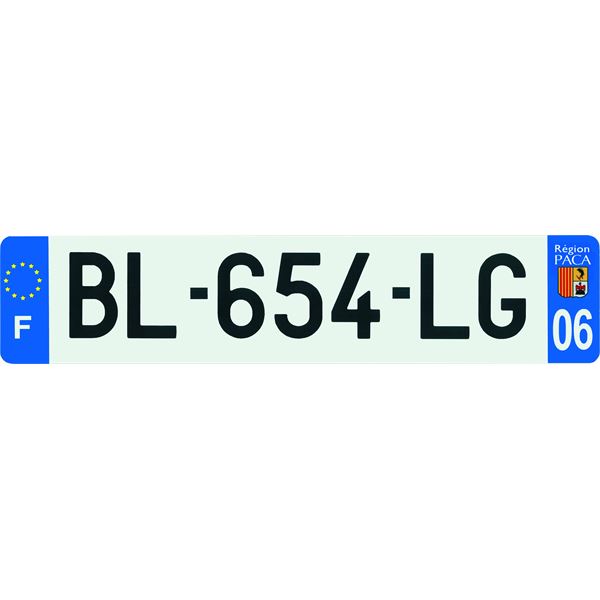Plaque d'immatriculation Showroom 520x110mm Plaque d'immatriculation Showroom 520x110mm
