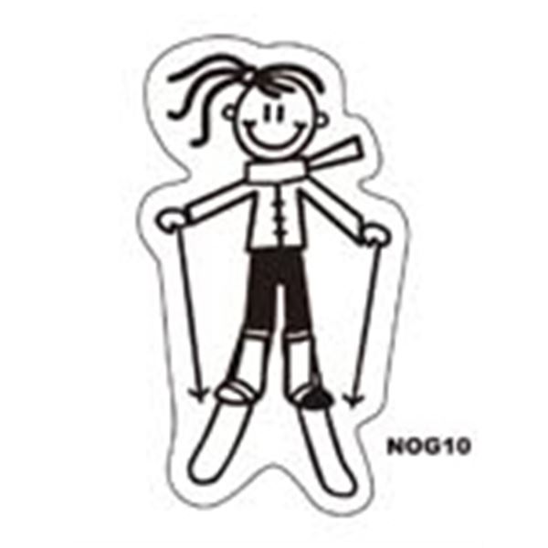 ADHESIF FAMILLE FILLE SKI ADHESIF FAMILLE FILLE SKI