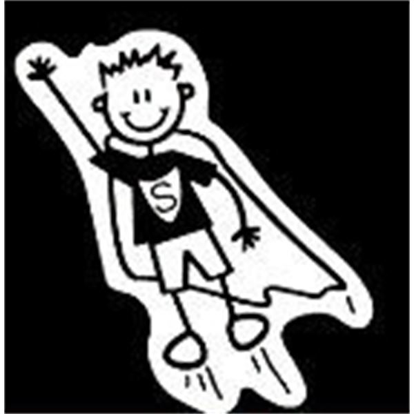 ADHESIF FAMILLE NOIR SUPERMAN ADHESIF FAMILLE NOIR SUPERMAN