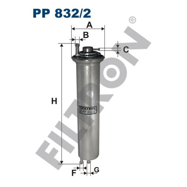 Filtre à gasoil Filtron PP832/2 Filtre à gasoil Filtron PP832/2