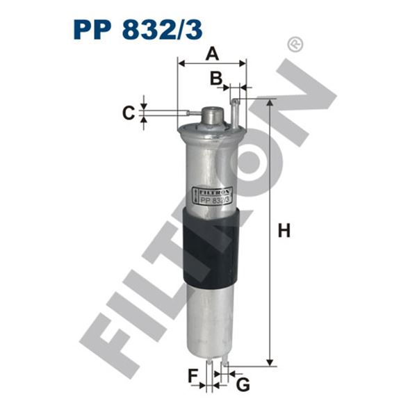 Filtre à gasoil Filtron PP832/3 Filtre à gasoil Filtron PP832/3