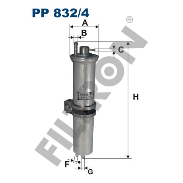 Filtre à gasoil Filtron PP832/4 Filtre à gasoil Filtron PP832/4