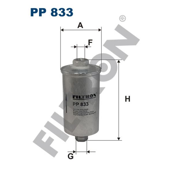 Filtre à gasoil Filtron PP833 Filtre à gasoil Filtron PP833