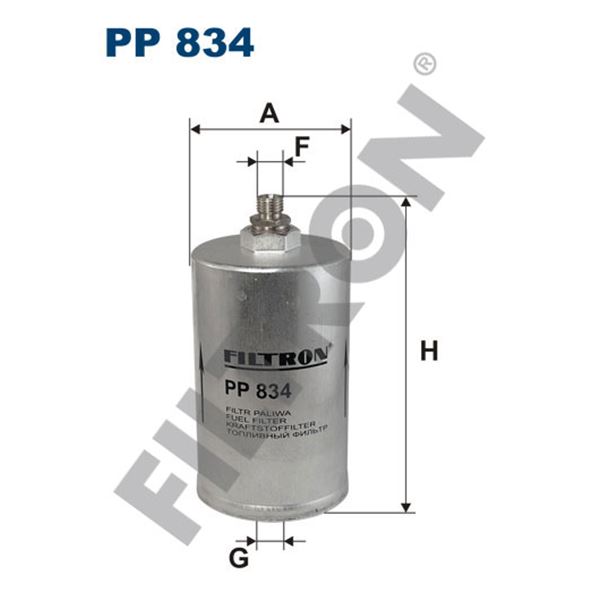 Filtre à gasoil Filtron PP834 Filtre à gasoil Filtron PP834