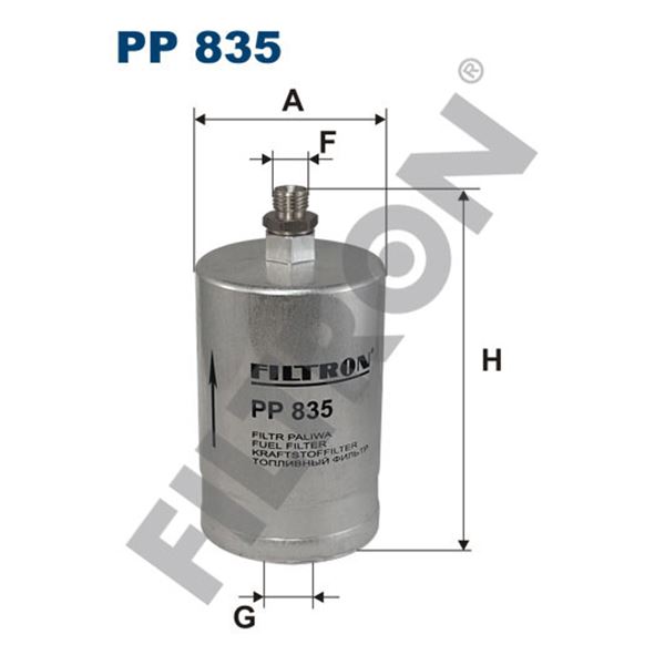 Filtre à gasoil Filtron PP835 Filtre à gasoil Filtron PP835
