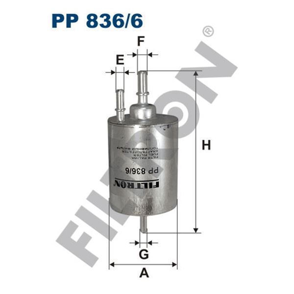 Filtre à gasoil Filtron PP836/6 Filtre à gasoil Filtron PP836/6