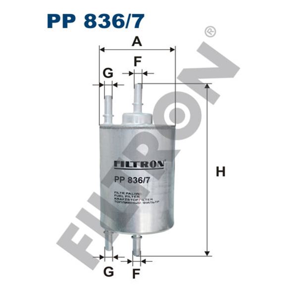 Filtre à gasoil Filtron PP836/7 Filtre à gasoil Filtron PP836/7