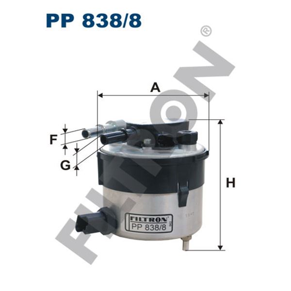 Filtre à gasoil Filtron PP838/8 Filtre à gasoil Filtron PP838/8