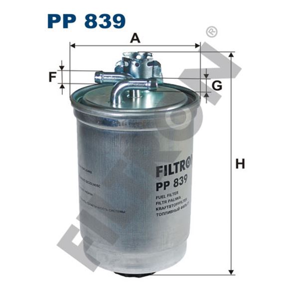 Filtre à gasoil Filtron PP839 Filtre à gasoil Filtron PP839