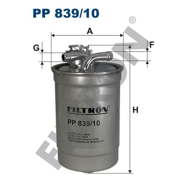 Filtre à gasoil Filtron PP839/10 Filtre à gasoil Filtron PP839/10