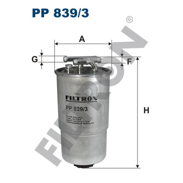 Filtre à gasoil Filtron PP839/3 Filtre à gasoil Filtron PP839/3