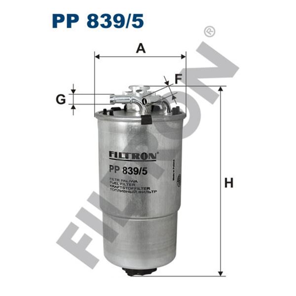 Filtre à gasoil Filtron PP839/5 Filtre à gasoil Filtron PP839/5