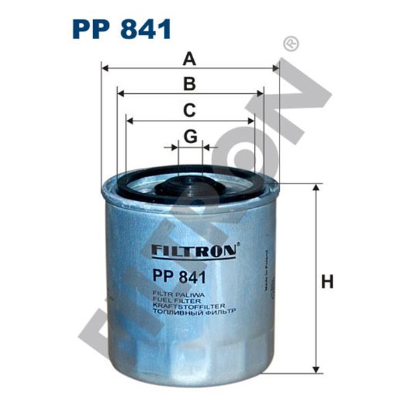 Filtre à gasoil Filtron PP841 Filtre à gasoil Filtron PP841