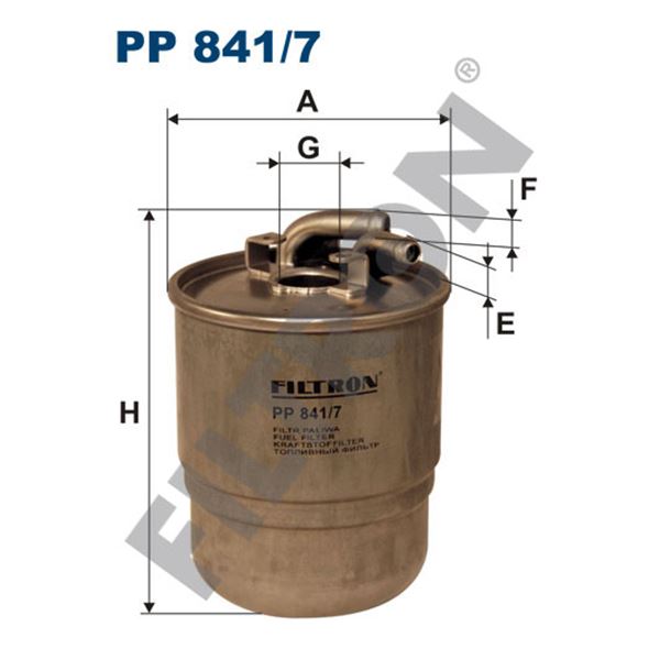 Filtre à gasoil Filtron PP841/7 Filtre à gasoil Filtron PP841/7