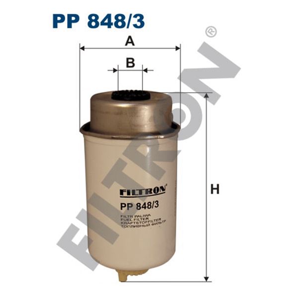 Filtre à gasoil Filtron PP848/3 Filtre à gasoil Filtron PP848/3