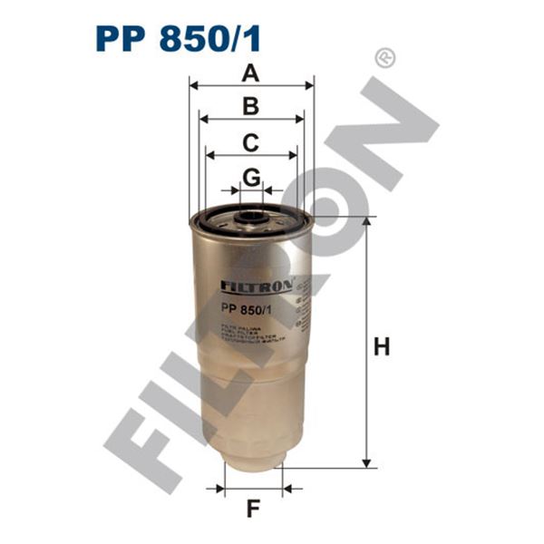 Filtre à gasoil Filtron PP850/1 Filtre à gasoil Filtron PP850/1