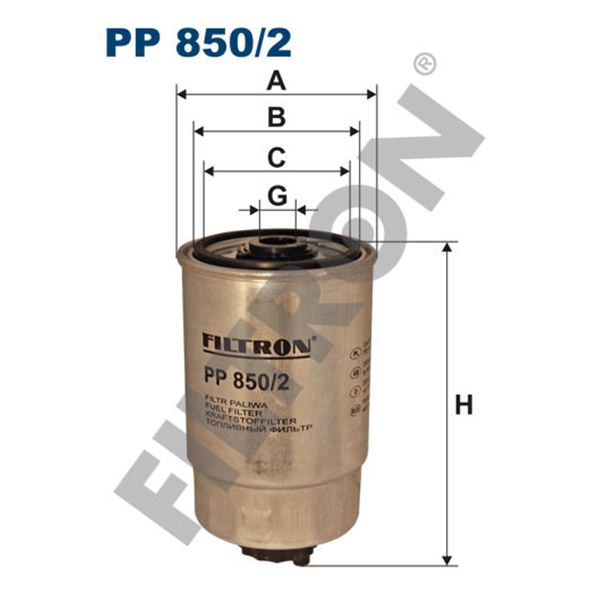 Filtre à gasoil Filtron PP850/2 Filtre à gasoil Filtron PP850/2