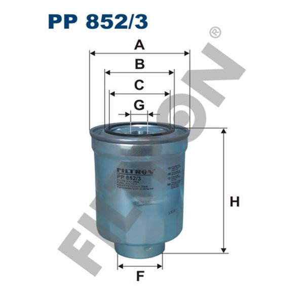 Filtre à gasoil Filtron PP852/3 Filtre à gasoil Filtron PP852/3
