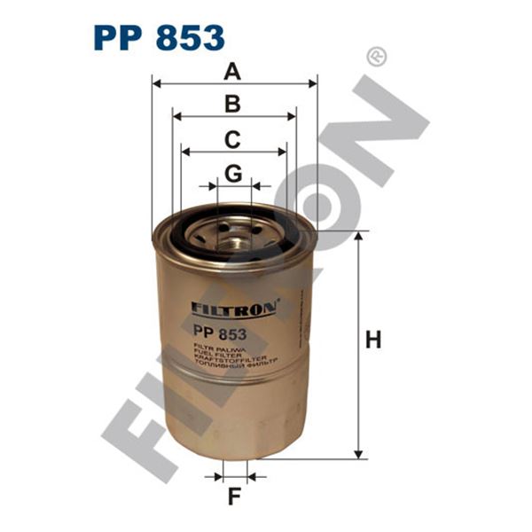 Filtre à gasoil Filtron PP853 Filtre à gasoil Filtron PP853