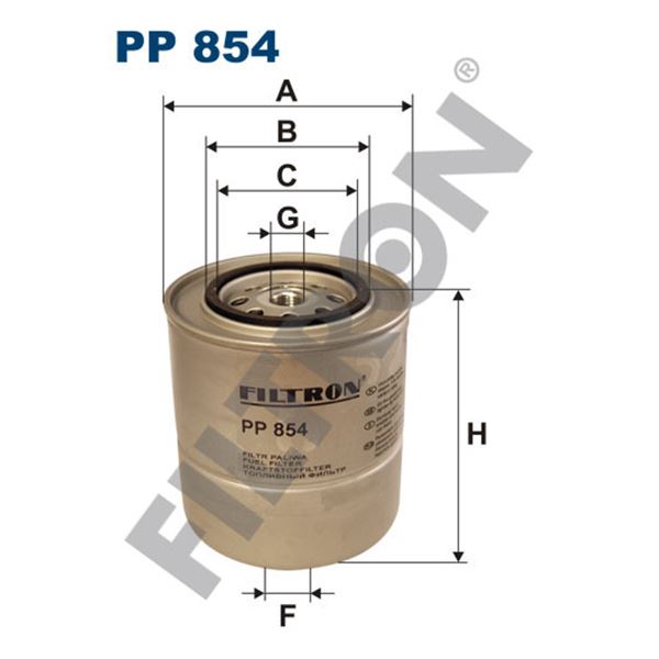 Filtre à gasoil Filtron PP854 Filtre à gasoil Filtron PP854