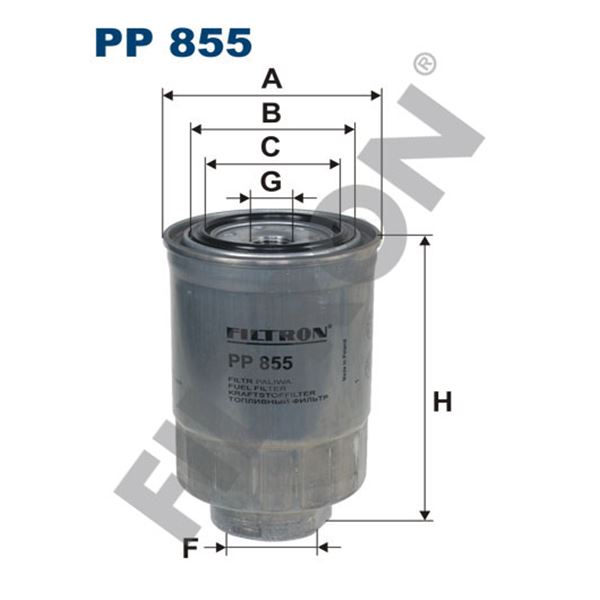 Filtre à gasoil Filtron PP855 Filtre à gasoil Filtron PP855