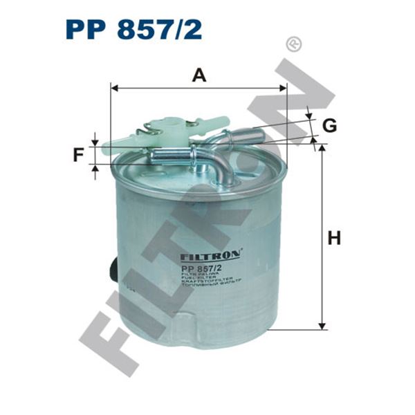 Filtre à gasoil Filtron PP857/2 Filtre à gasoil Filtron PP857/2