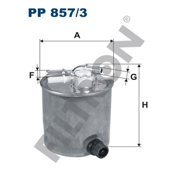 Filtre à gasoil Filtron PP857/3 Filtre à gasoil Filtron PP857/3