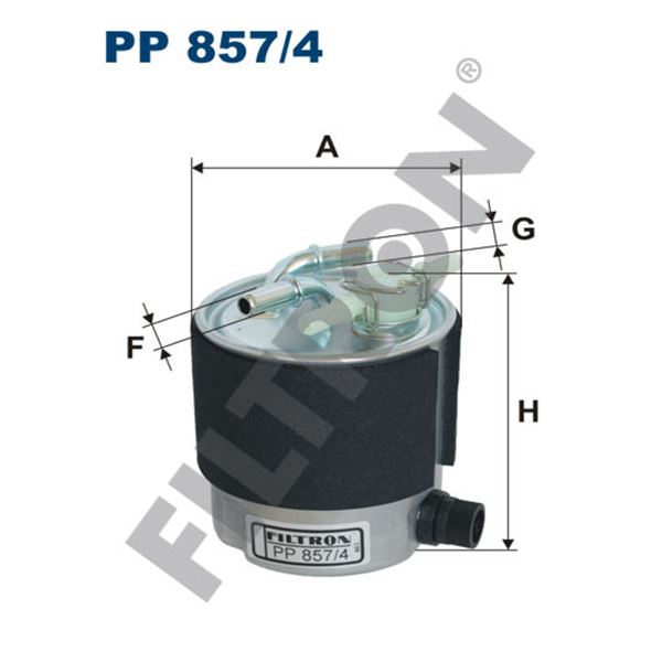 Filtre à gasoil Filtron PP857/4 Filtre à gasoil Filtron PP857/4