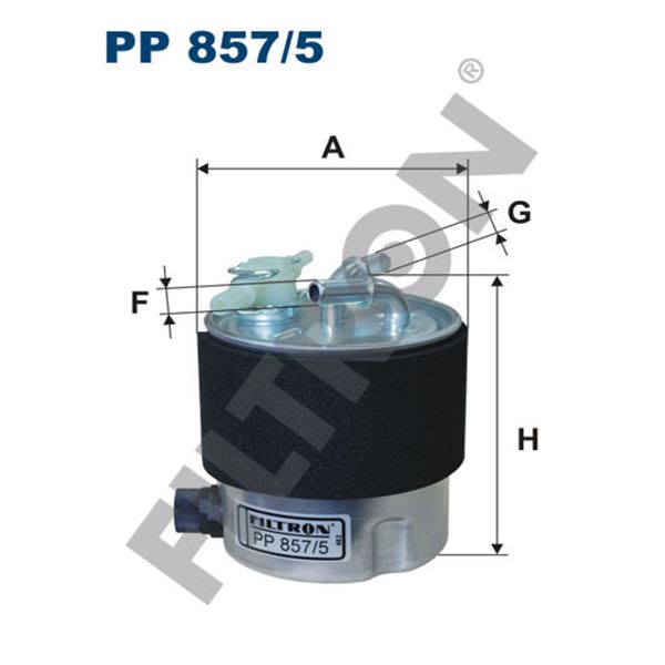 Filtre à gasoil Filtron PP857/5 Filtre à gasoil Filtron PP857/5