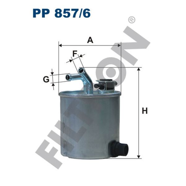 Filtre à gasoil Filtron PP857/6 Filtre à gasoil Filtron PP857/6