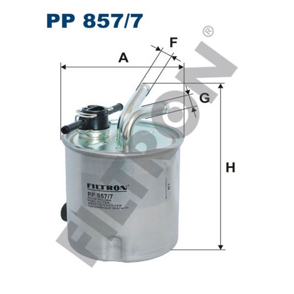 Filtre à gasoil Filtron PP857/7 Filtre à gasoil Filtron PP857/7