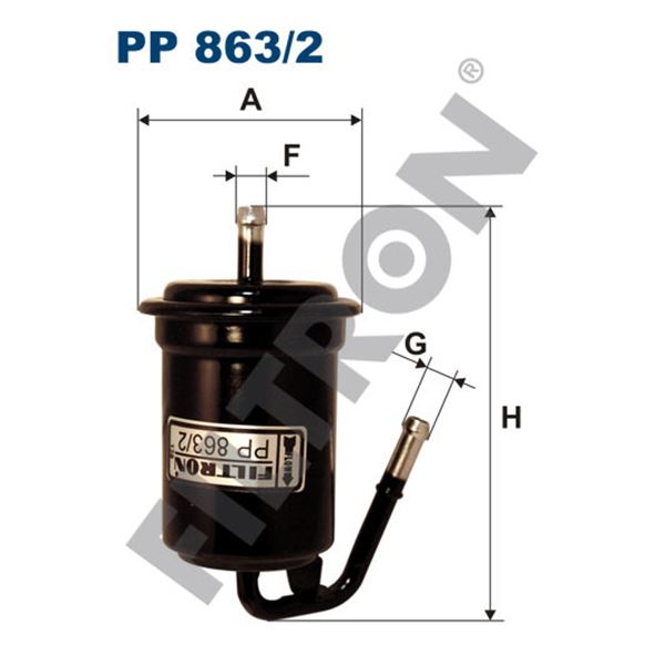 Filtre à gasoil Filtron PP863/2 Filtre à gasoil Filtron PP863/2