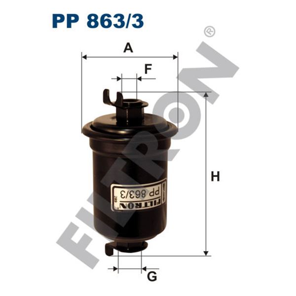 Filtre à gasoil Filtron PP863/3 Filtre à gasoil Filtron PP863/3