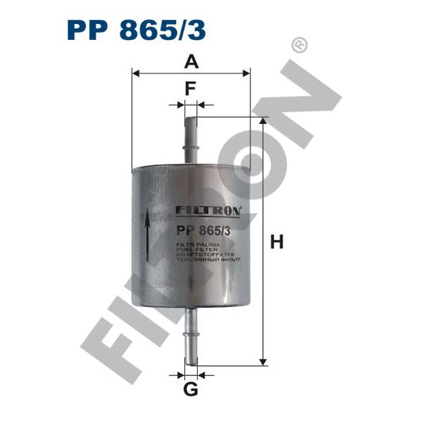 Filtre à gasoil Filtron PP865/3 Filtre à gasoil Filtron PP865/3