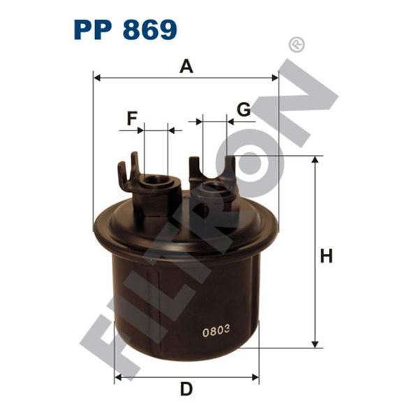 Filtre à gasoil Filtron PP869 Filtre à gasoil Filtron PP869