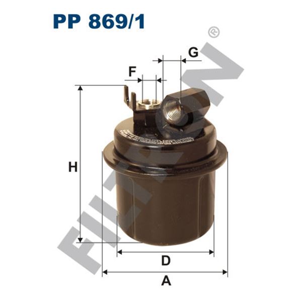 Filtre à gasoil Filtron PP869/1 Filtre à gasoil Filtron PP869/1