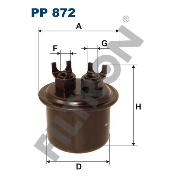 Filtre à gasoil Filtron PP872 Filtre à gasoil Filtron PP872
