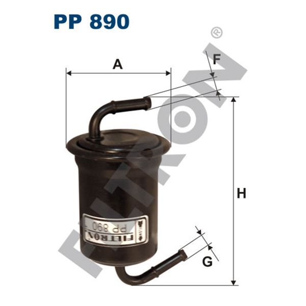 Filtre à gasoil Filtron PP890 Filtre à gasoil Filtron PP890