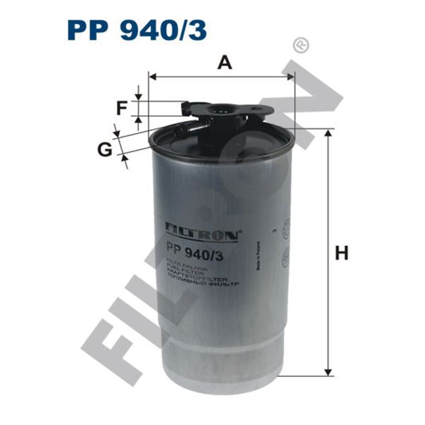 Filtre à gasoil Filtron PP940/3 Filtre à gasoil Filtron PP940/3
