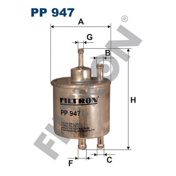 Filtre à gasoil Filtron PP947 Filtre à gasoil Filtron PP947
