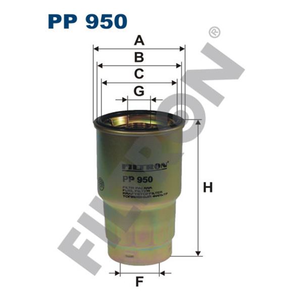 Filtre à gasoil Filtron PP950 Filtre à gasoil Filtron PP950