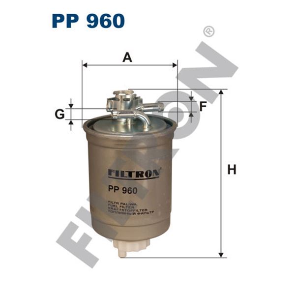 Filtre à gasoil Filtron PP960 Filtre à gasoil Filtron PP960